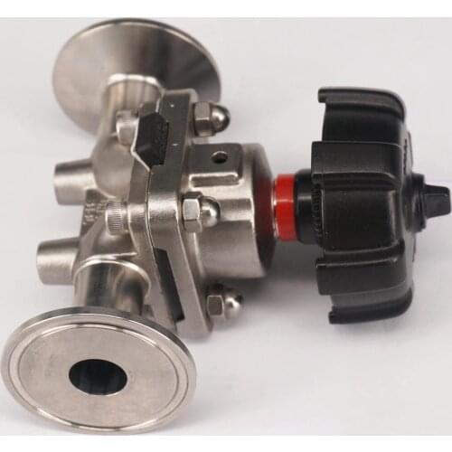 3/4" 19mm 316 Stainless Steel 1.5" Tri Clamp Sanitary Diaphragm Valve Food Industries