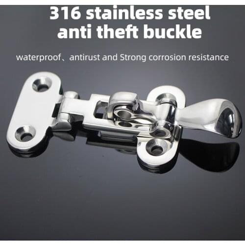 316 thickened stainless steel lock anti-theft door padlock wooden door clasp lock marine hardware