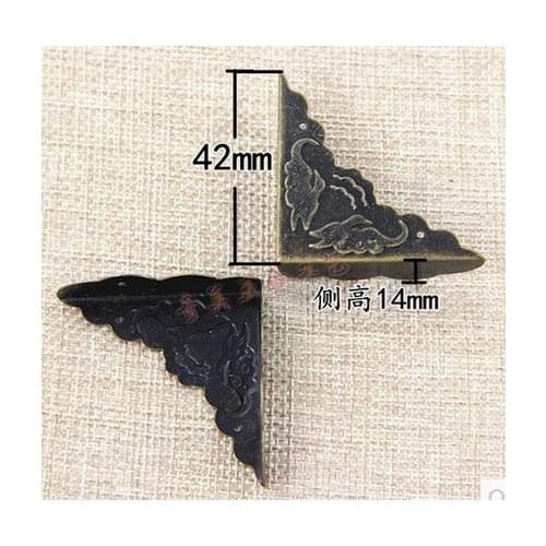Furniture accessories Corner Brackets 42mm smooth strip decorative edge straight edge wooden box antique cornern