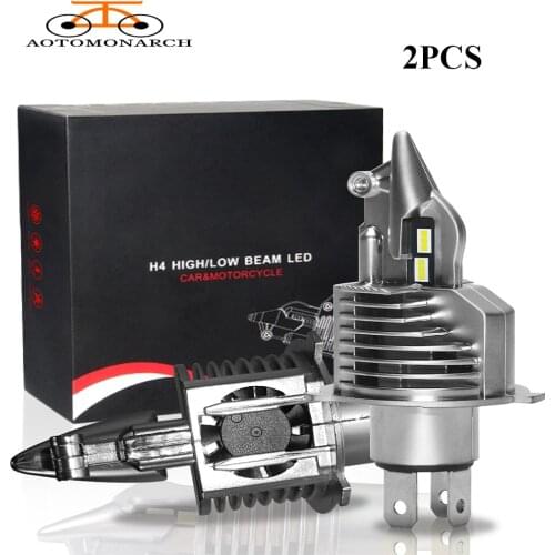 AOTOMONARCH H4 Car Headlight CSP Chip 12V-24V Halogen Bulb IP65 Water Resistant Super Bright Led 80W 16000LM 6000K BF