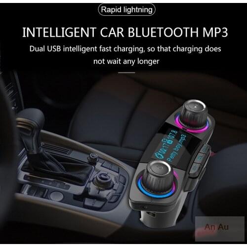 Car Bluetooth kit Music player mp3 Bluetooth FM transmitter MP3 player modulator hands-free car kit TF car