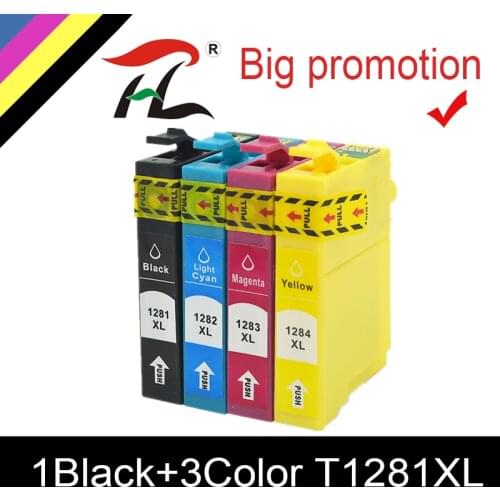 HTL Refill Ink Cartridge For Epson T1281 Printer Ink Stylus SX425W SX430W SX435W SX438W SX440W SX445W S22 SX125 SX130 Kit