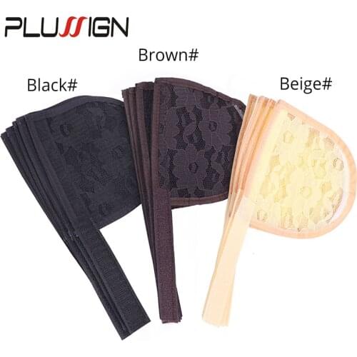 Plussign 1Pcs 3Pcs 5Pcs Cheap Hair Tools Ponytail Net Black Beige Hairnets Magic Hair Accessories Ponytail Dir Material For Girl