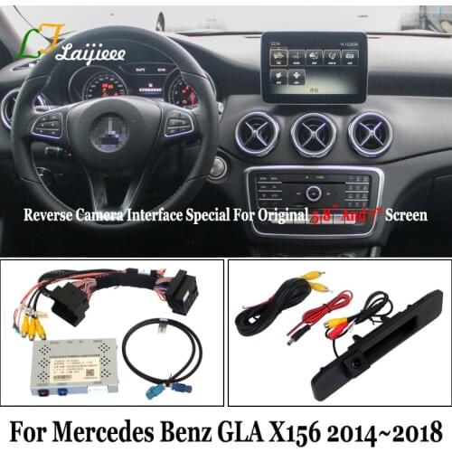 Reverse Camera Kit For Mercedes Benz GLA X156 2014 2015 2016 2017 2018 / HD Rearview Trajectory Parking Camera Update OEM Screen