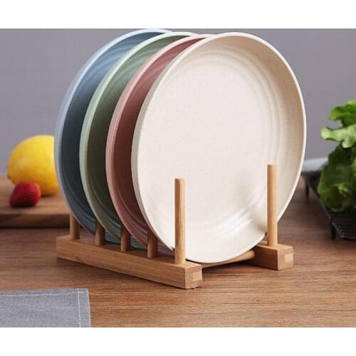 Creative Household Dish Plate Set Simple Net Red Wheat Straw Tableware Nordic Style Large Plate Dinner Plate Dish