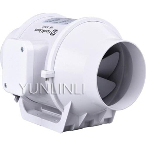 Round Duct Fan 100 Kitchen Fume 4 Inch Exhaust Fan Bathroom Ventilation Exhaust Fan Strong Mute HF-100S