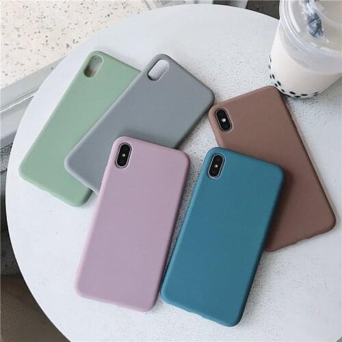 Matte Phone Cases For Huawei P30 P20 P40 Lite Pro P Smart 2019 2021 TPU Candy Color Cover For Huawei P30 Lite New Edition Case