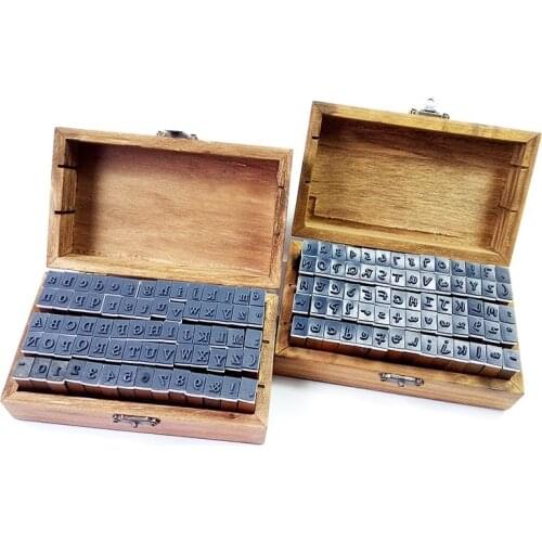 70 Pcs/set Number&Letter Clear Wooden Stamp Set Multifunction Wood Box Rubber Stamps DIY Regular Script Handwriting Wholesale