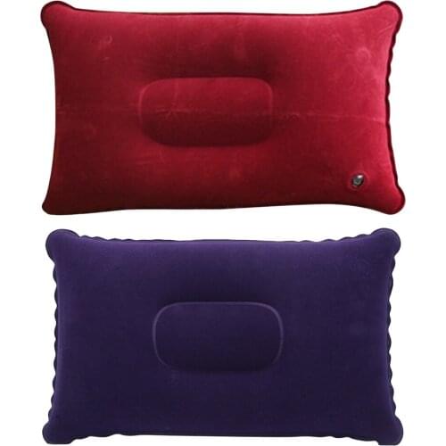 Portable Inflatable Air Pillows Ultralight PVC Camping Travel Sleep Cushion Outdoor Hiking Beach Car Plane Head Rest