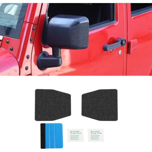 New Car Stickers For Jeep Wrangler JK 2007-2017 Rearview Mirror Cover Protection Anti-scratch Cover Styling Accessories