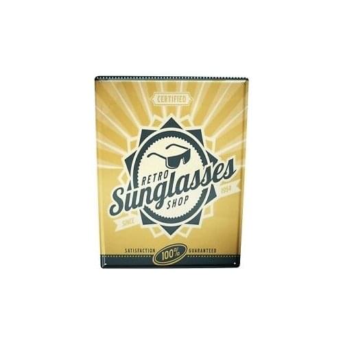 Tin Sign Nostalgic Sunglasses Coffee Bar Decoration Home Decor