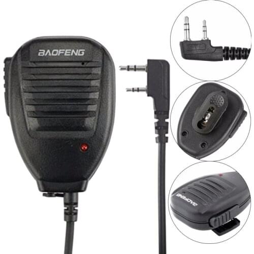 Original Speaker Microphone For Baofeng 888S 5R UV82 8D 5RE 5RA Speaker Mic Headset Two Way Radio Handheld Speaker Walkie Talkie