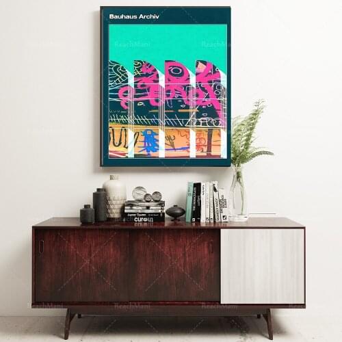 Bauhaus exhibition posters, Bauhaus graphic printing, exhibition printing, Bauhaus art posters, retro art printing