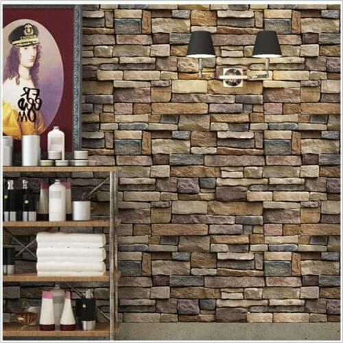 Self-adhesive Block 3d Stone Sticker Wallpaper for Kitchen Room Bathroom 3d Bricks Sticker 3d Wall Stickers Wall paper 45cmx10m