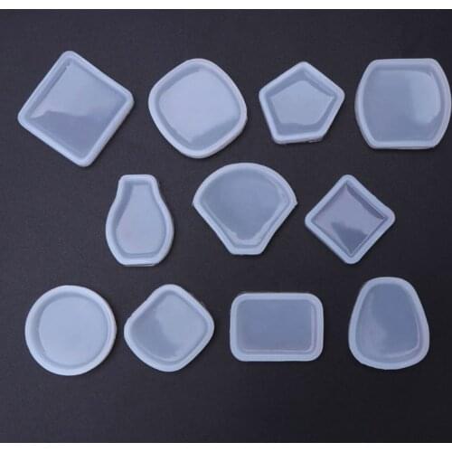 Silicone Mold DIY Jewelry Making Round Geometric Fan Shape Pendant Epoxy Resin