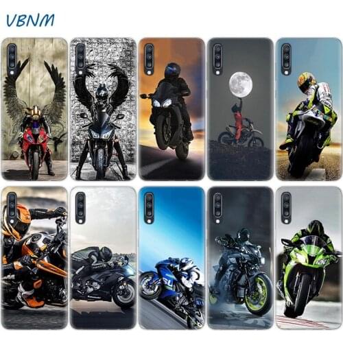 Moto Cross Motorcycle Sports Silicone Case For Samsung Galaxy A51 A71 A50 A70 A20 A30 A40 A10 A20E J4 J6 A6 A8 A7 A9 2018 Cover