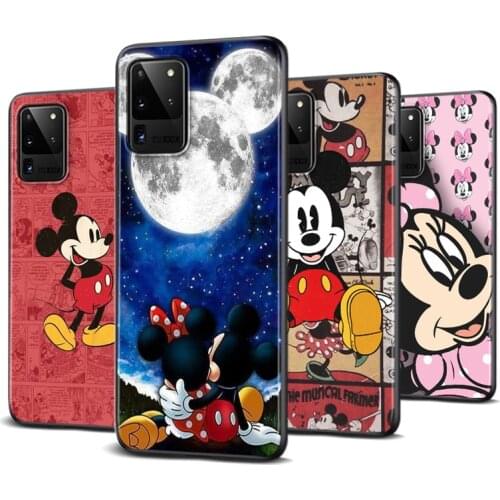 Silicone Cover Mickey Mouse For Samsung Galaxy A91 A81 A72 A71 A52 A51 A42 A41 A32 A31 A22 A21 A12 A11 A3 A02 A01 Phone Case