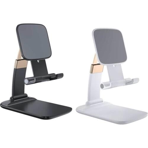 For iPhone 12 iPad Xiaomi Samsung Foldable Metal Cellphone Holder Tablet Holder Universal Desktop Bracket for Smartphones