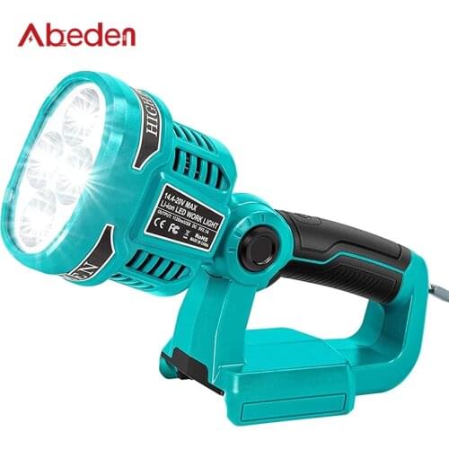 Super Bright Led Portable Spotlight Work Light USB Rechargeable LED Torch Camping Lantern Outdoor Flashlight for Fish Hunt
