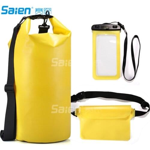Waterproof Dry Bags - Floating Compression Stuff Sacks Gear Backpacks for Kayaking Camping - Free Bonus Phone Case and Pocket To