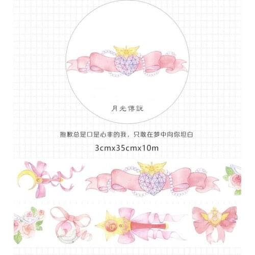 Fairy Moon Washi Tapes Bullet Journal Masking Tape Adhesive Tape DIY Scrapbooking Washi Stickers