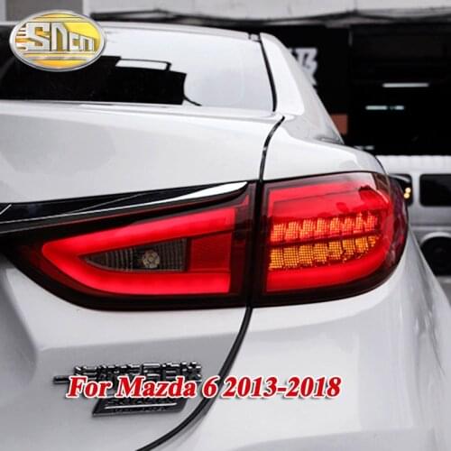 Rear Driving Lamp + Brake + Reverse Light + Turn Signal Light Car LED Taillight Tail Light For Mazda 6 Atenza 2013 - 2018