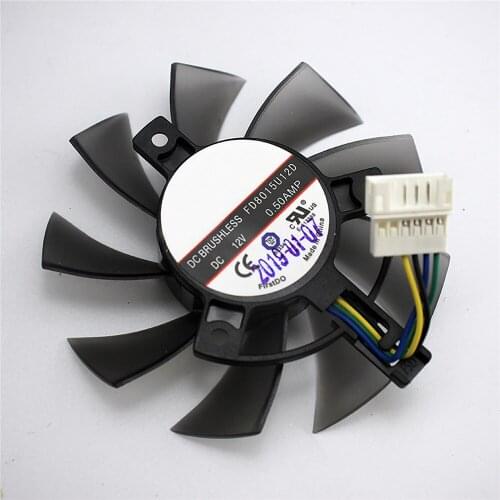 DC 12V 0.50A Graphics Card Cooling Fan for ASUS TUF-GTX 1660 1660TI Graphics Card Repair Parts