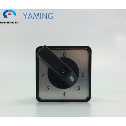 Factory supplied 690V 20A Rotary Cam Switch 0-6 position 3 Poles 12 terminals universal main switch LW26-20/3
