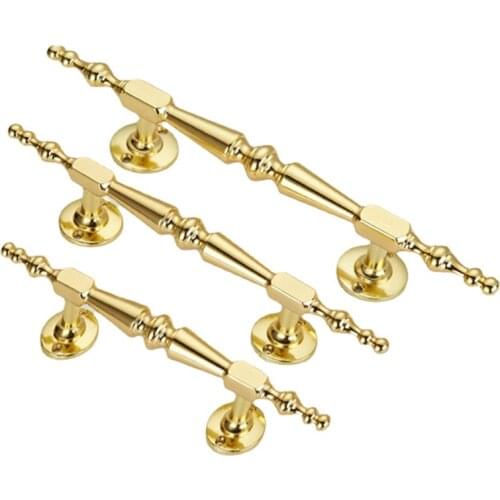 1pcs Gold Solid Wooden Door Sliding Door Wardrobe Door Handle Cabinet Drawer Handle Knobs Hardware Design 1pcs