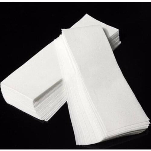 100 pcs/pack Depilatory Nonwoven Hair Removal Epilator Wax Strip Paper For Beautiful Lady Summer