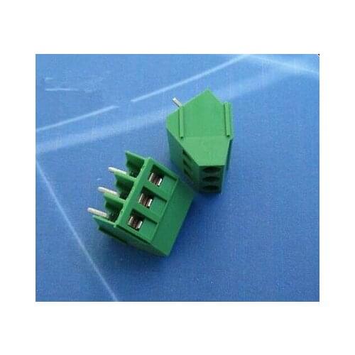 50pcs KF103-3P 5.0mm Pitch 3 pin Straight PCB Screw Terminal Block Connector