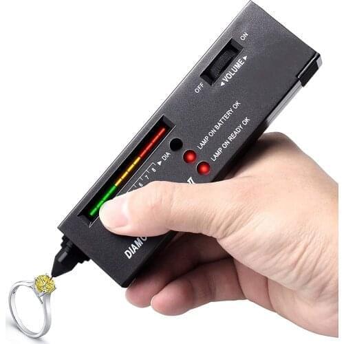 Diamond Tester Diamond Gems Tester Pen Portable Gemstone Selector Tool LED Indicator Accurate Reliable Jewelry Test Tool