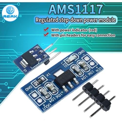 AMS1117 1.2V 1.5V 1.8V 2.5V 3.3V 5V power supply module AMS1117-5.0V power module AMS1117-3.3V