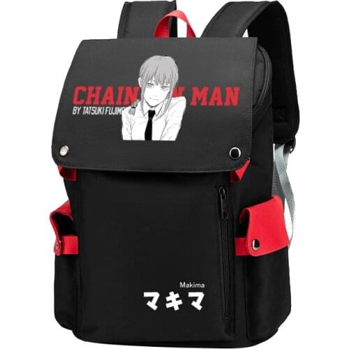 Anime Chainsaw Man Cosplay Students School Unisex Schoolbag Teenagers Shoulder Bags Laptop Travel Fashion Backpack Rucksack Gift