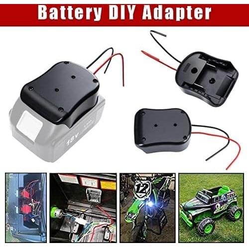 Free ship For Makita Adapters 18V Battery Power Connector Adapter Dock Holder With 14 Awg Wires Connectors power tool accessory