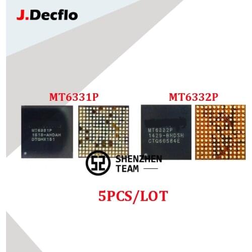 JDecflo 5PCS PMIC 100% New MT6331P 6331P MT6332P 6332P Power Supply IC For XIAOMI REDMI NOTE3 NOTE 2 3 4 MEIZU MX4 MX5 HTC Parts