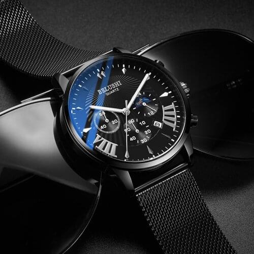 Luxury Designer Fashion Men Quartz Watches Top Brand Male Waterproof Sport Mens Wrist Watch Luminous Hands Relogio Masculino