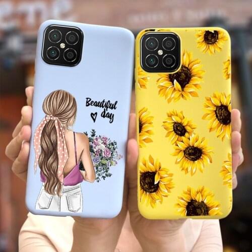 For Huawei nova 8 SE Case Nova8Se Soft Silicone Colorful Candy Painted Phone Cover For Huawei Nova 8 Se 8Se Cases Bumper 6.53