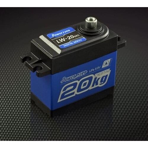 FATJAY Power HD LW-20MG 20KG/0.16S Waterproof High Torque Metal Gear Standard Digital Servo for 1/8 1/10 scale RC Cars