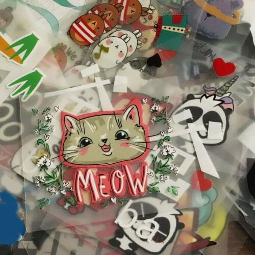 15pcs/lot Random Cartoon Letter large Heat transfer fashion iron in boys and girls T-shirt for clothing accessories Wholesale