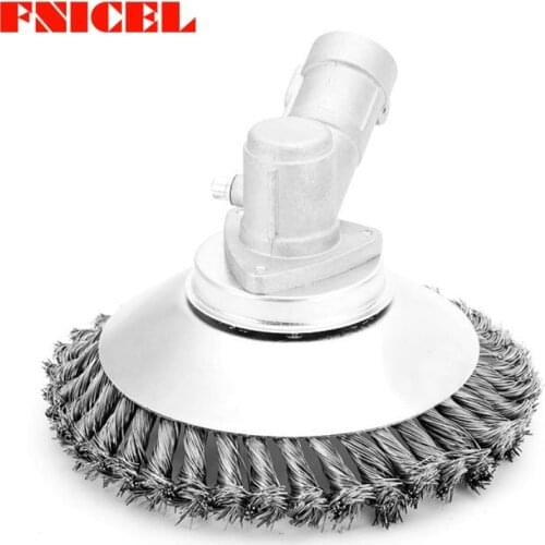 Grass Trimmer Head 150mm Steel Wire Trimming Head Rusting Brush Cutter Mower Wire Weeding Head for Lawn Mower
