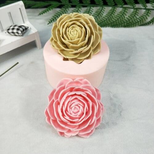 HC0207 PRZY Flower Molds Chrysanthemum Flowers Soap Molds Silicone Mold Bouquet Moulds Making Clay Resin Rubber Eco-friendly