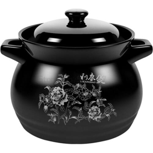 Ceramic casserole soup pot stew of high temperature resistant health household fire pot casserole