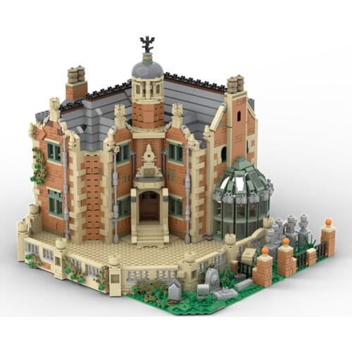 MOC Horror Game Haunted Manor Ghost Bricks Model House Collection Castle Ft Model Streetview Building Blocks Kid DIY Gift