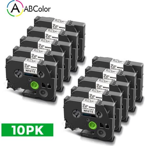 10PK TZe-FX231 Label For Brother TZe Tape 12mm Flexible TZe FX231 Labels TZe 231 For Brother PT-H110 PT-D200 Label Maker