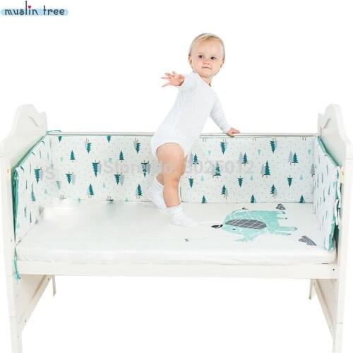 Muslintree Bumpers In A Crib For Newborns