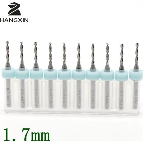 1.7mm PCB Drill Kit Tool 10PCS Tungsten Carbide Wooden Board Acrylic Metal Electric Engraving Machine CNC Router Bit