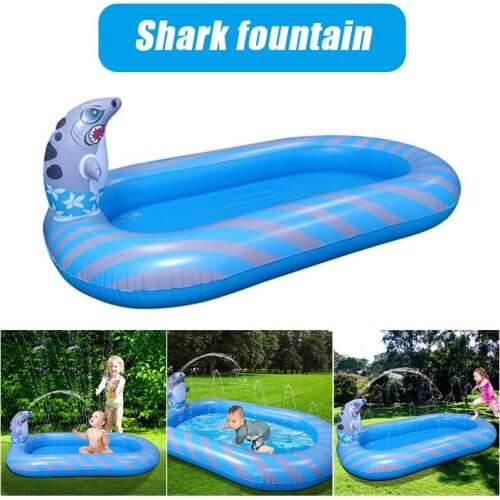Inflatable Splash Sprinkler Pad for Kids 67" Outdoor Upgraded Wading Splash Pool Toy for Babies Boys Girls SAL99