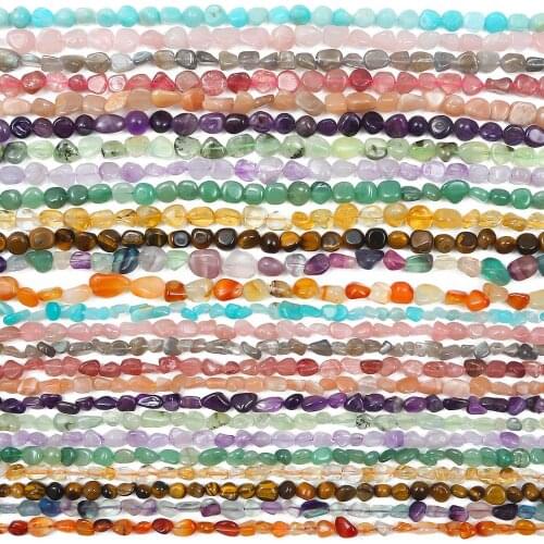 Irregular Shape Natural Stone Beads Amethysts Quartz Agates Chip Beads for Jewelry Making DIY Bracelet Necklace