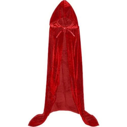 2021 New Halloween Costume Cosplay Death Cape Long Hooded Cloak Wizard Witch Medieval Cape A Variety of Colors for You To Choose